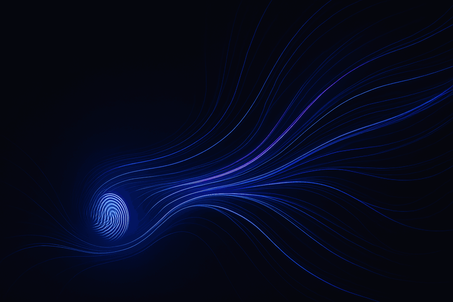 Abstract AI visualization representing human input and AI interaction